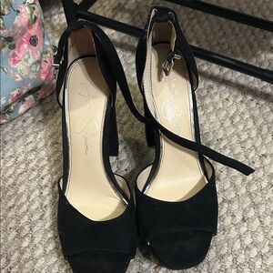 Black Women's Heeled Sandals